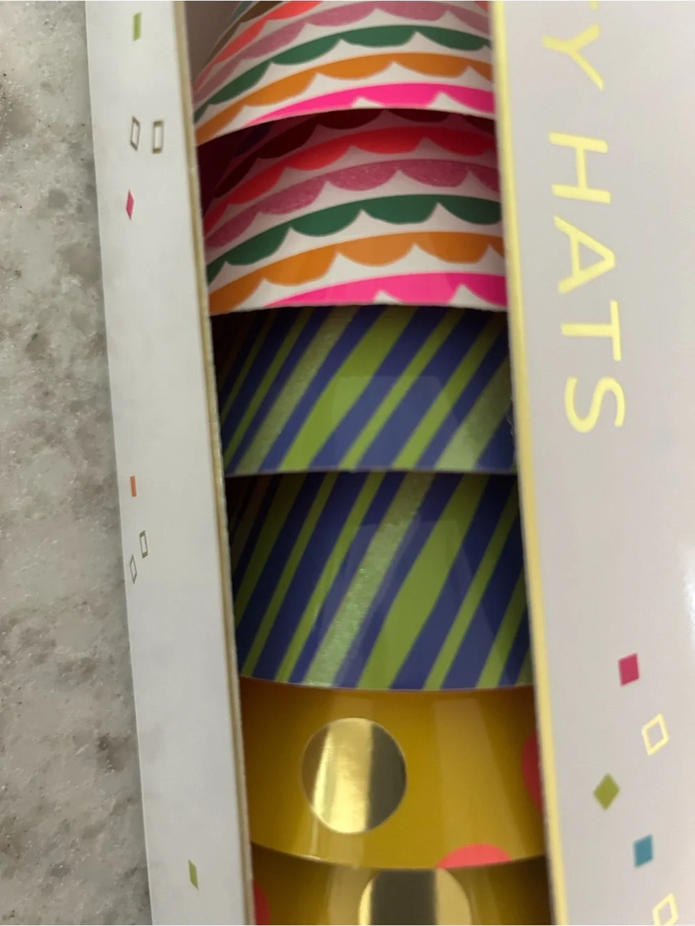 “New” Party Partners 8 Mini Party Hats - Multicolor Set